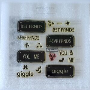 Close To My Heart Little License Clear Acrylic Stamps (B1221)